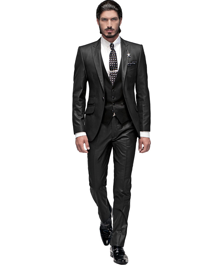 ONGala 695 - Traje de novio italiano con "ticket pocket"