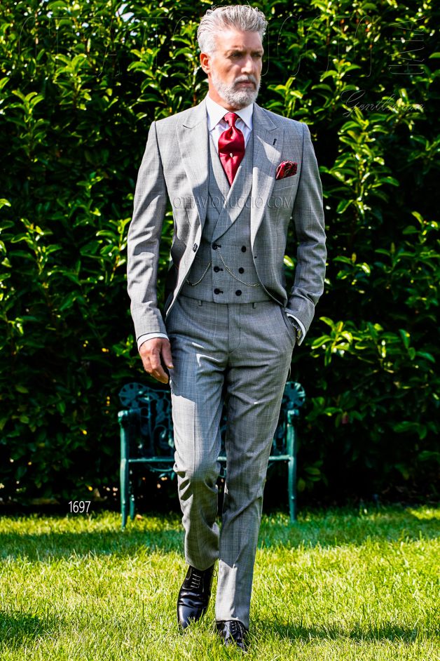 ONGala 1697 - Gray Prince of Wales morning suit