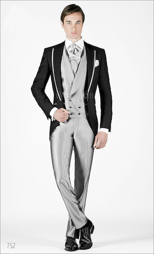 ONGala 752 - Trajes de novio con Chaqueta semilevita gris