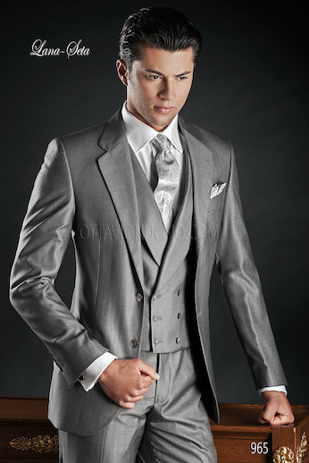 ONGala 965 - Traje para novio en Lana Seda gris