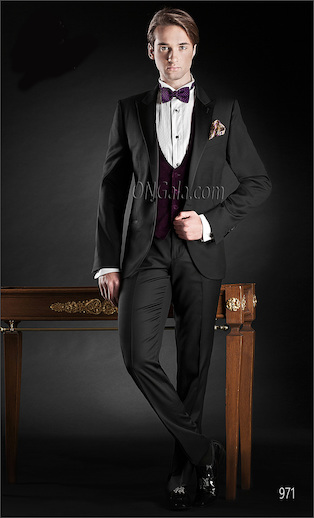 ONGala 971 - Tuxedo en lana negro